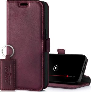 Surazo SURAZO Premium MJ - Skórzane Etui Na Smartphone Portfel z Klapką - Burgund Xiaomi 13 Ultra 1