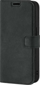 Surazo Skórzane etui na telefon RFID Wallet case - Nubuk Ciemny Szary - TPU Czarne Samsung Galaxy A35 3