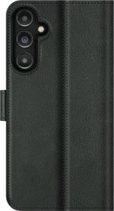 Surazo Skórzane etui na telefon RFID Wallet case - Nubuk Ciemny Szary - TPU Czarne Samsung Galaxy A35 5