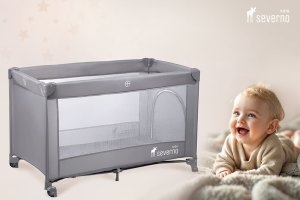 Severno Kids Łóżeczko turystyczne Honey Bunny składane + torba 10