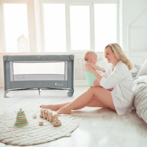 Severno Kids Łóżeczko turystyczne Honey Bunny składane + torba 11