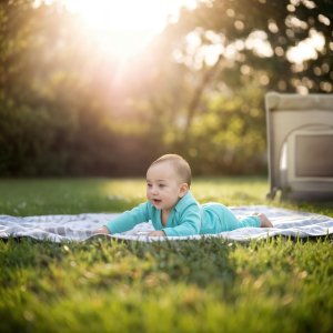 Severno Kids Łóżeczko turystyczne Honey Bunny składane + torba 12