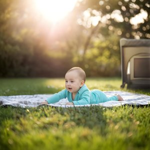 Severno Kids Łóżeczko turystyczne Overnight składane dostawne 3 poziomy + torba 12