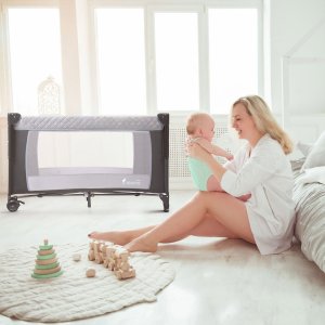 Severno Kids Łóżeczko turystyczne Overnight składane dostawne 3 poziomy + torba 13