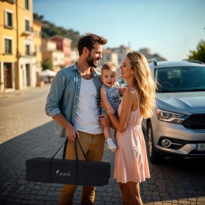 Severno Kids Łóżeczko turystyczne Overnight składane dostawne 3 poziomy + torba 14