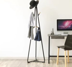 Severno Wieszak stojący na ubrania loft YOKO czarny 172 cm 4