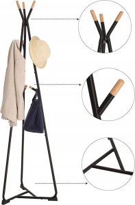 Severno Wieszak stojący na ubrania loft YOKO czarny 172 cm 7