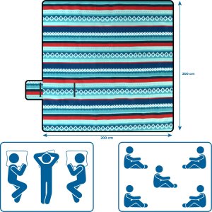 Severno Koc piknikowy, plażowy - mata kempingowa PANAMA 200x200 cm 13