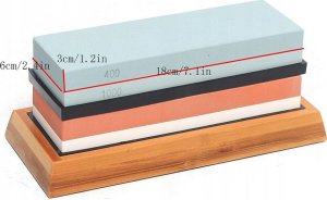 Severno Kamień wodny, ostrzałka, osełka - zestaw do ostrzenia noży 400/1000 3000/8000 7