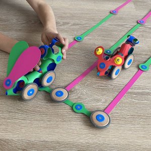 CLICFORMERS Klocki przestrzenne Clixo - Wheel Creator Pack  - 72 el. 5