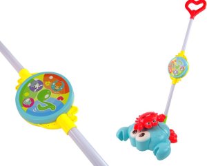 LeanToys Pchacz Świecący Kiju Krab Niebieski Muzyka 3