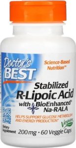 DOCTORS BEST Doctor's Best - Kwas R-Liponowy + BioEnhanced Na-RALA, 200mg, 60 vkaps 1