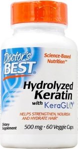 DOCTORS BEST Doctor's Best - Hydrolizowana Keratyna, 500mg, 60 vkaps 1