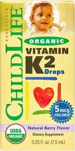 ChildLife Child Life - Witamina K2 dla Dzieci, Organic, Natural Berry, Płyn, 7 ml 1