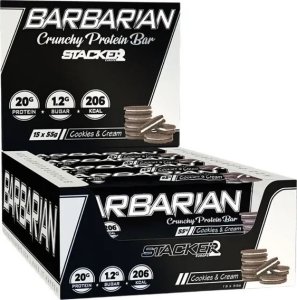 STACKER2 Stacker2 Europe - Baton Barbarian, Cookies & Cream, 15 szt. x 55g 1