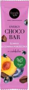 Levann Levann - Energy Choco Bar, Śliwka i Czarna Porzeczka w Polewie Czekoladowej, 15 x 35g 1