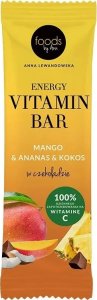 Levann Levann - Energy Vitamin Bar, Mango, Ananas i Kakao w Polewie Czekoladowej, 15 x 35g 1