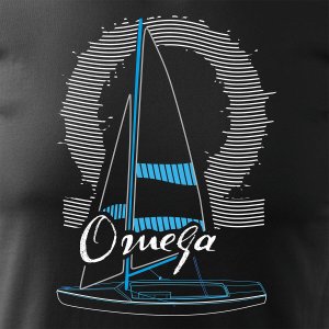 Topslang Koszulka żeglarska dla żeglarza z jachtem żaglówką sailing jacht omega męska czarna REGULAR M 2