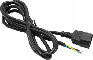 Kabel zasilający Akyga Kabel zasilający bez zakończenia CCA IEC C14 1.5 m (AK-OT-07A) 3