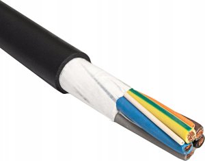 Przewód Akyga Kabel zasilający EV AK-SC-E12 CU 5x6mm + 2x0.5mm 3-fazy 32A 450/750V 1mb 2