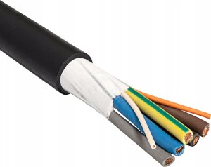 Przewód Akyga Kabel zasilający EV AK-SC-E12 CU 5x6mm + 2x0.5mm 3-fazy 32A 450/750V 1mb 3