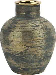 Art-Pol Wazon ceramiczny 28 cm niebiesko-złoty Ap171394 1