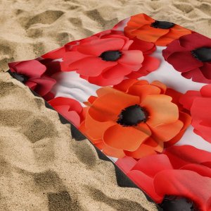 Manterol Ręcznik plażowy 90x160 cm Playa Picture Kwiaty 219 C215 2