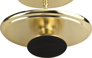 Ewax Patera metalowa dwupoziomowa owalna z białym szkliwem 2975 4