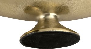 Ewax Półmisek dekoracyjny duży 51 cm biało-złoty metalowy 4