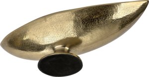 Ewax Półmisek dekoracyjny duży 51 cm biało-złoty metalowy 5