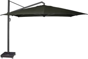 Platinum Duży parasol ogrodowy prostokątny Icon 4m x 3m Fadded Black 1