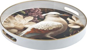 Art-Pol Taca dekoracyjna okrągła 37cm Ptak 3