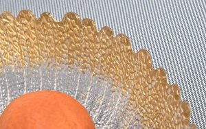 Art-Pol Misa szklana ozdobna złoty rant 33 cm 5