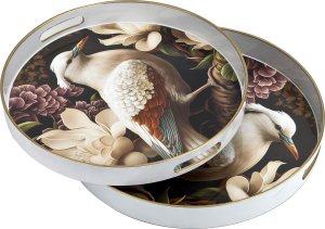 Art-Pol Taca dekoracyjna okrągła 35cm Ptak 6