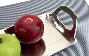 Ewax Taca dekoracyjna 33,5 x 12,5 x 5,5 cm srebrna EW2274 6