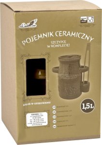 Chomik Pojemnik ceramiczny 1,5 L na ogórki ze szczypcami Smacznego 8