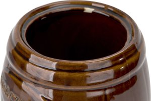 Chomik Beczka ceramiczna na ogórki 3,5 L brązowa 4