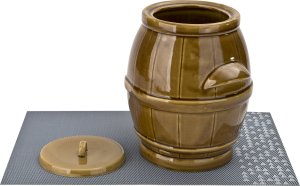 Chomik Beczka ceramiczna 5 L miodowa 6