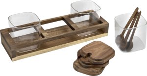 Chomik Komplet 3 słoików 400 ml z bambusową półką 0772 4