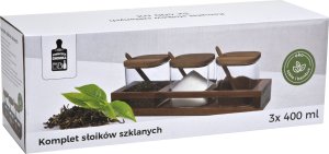Chomik Komplet 3 słoików 400 ml z bambusową półką 0772 9
