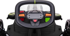 Jokomisiada Gokart Fast 3 Drift na akumulator dla dzieci Biały + Funkcja driftu + Silniki 2x150W + Radio LED + Pasy 14