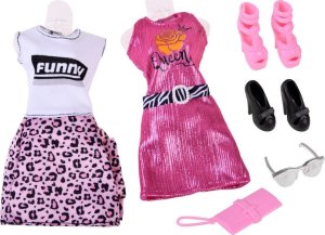 Jokomisiada Anlily modna Lalka + sukienki buty torebka ZA4303 3