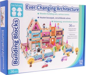 Triton Drewniany Domek Księżniczki dla dzieci 3+ Klocki 278 el. + Figurki + Łączniki + Instrukcja 6