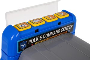 Jokomisiada Interaktywny Jeździk 2w1 Policja Niebieska dla dzieci 3+ Dźwięki Światła + Parking policyjny + 4 Resoraki + Ruchome elementy 8