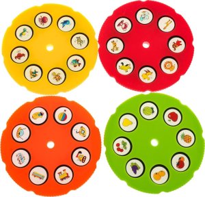 Jokomisiada Projektor do Rysowania dla dzieci 3+ Nauka odrysowywania + 4 Krążki z obrazkami + 12 Pisaków + Notes 5