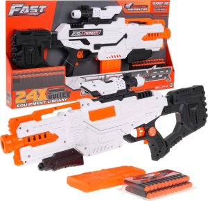 Jokomisiada Duży Karabin Fast Pioneer dla dzieci 8+ Celownik + Magazynek + 24 Piankowych Pociski 2