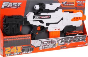 Jokomisiada Duży Karabin Fast Pioneer dla dzieci 8+ Celownik + Magazynek + 24 Piankowych Pociski 9