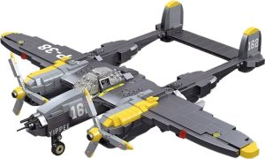 Jokomisiada Klocki techniczne samolot bojowy myśliwiec P-38 937 ele ZA4623 3