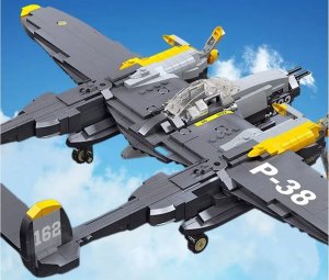 Jokomisiada Klocki techniczne samolot bojowy myśliwiec P-38 937 ele ZA4623 5