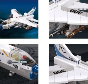 Jokomisiada Klocki konstrukcyjne samolot szturmowy 683-elementy ZA4622 5